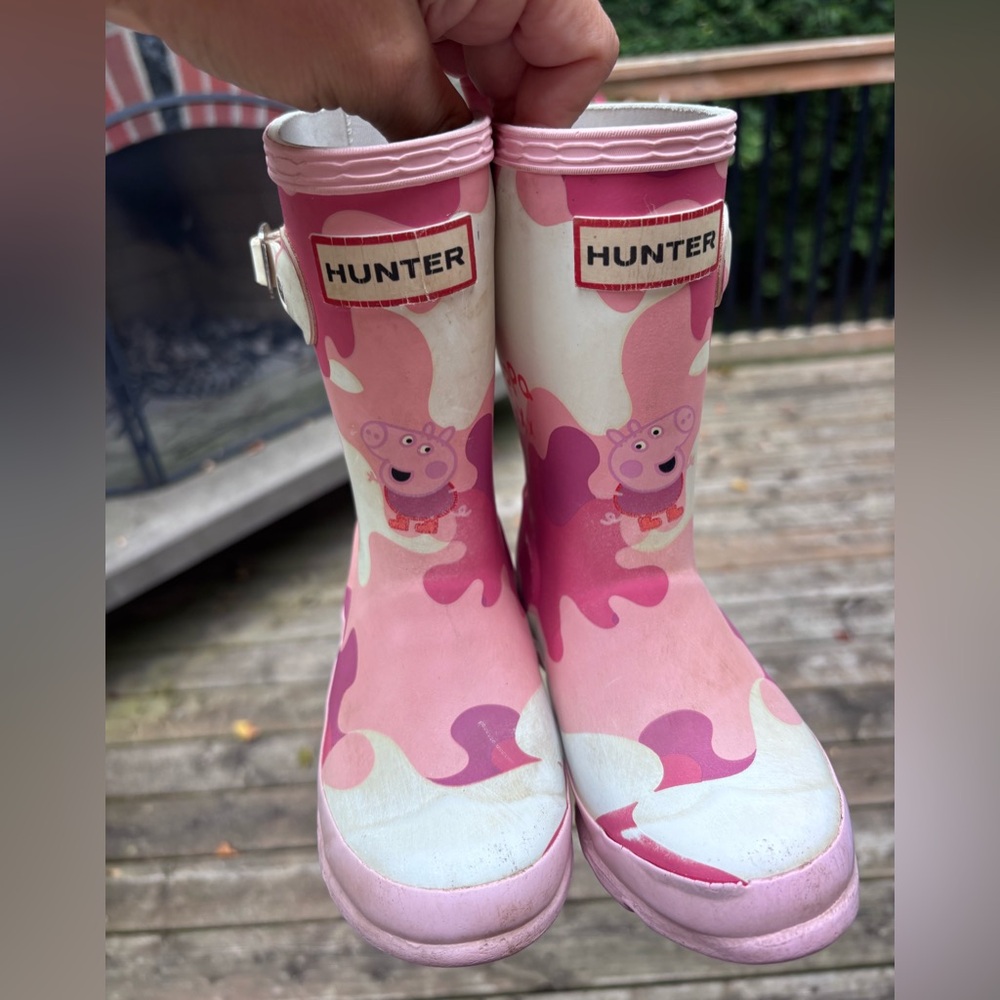 Hunter peppa boots size toddler 9